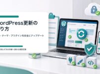 WordPress更新のやり方と本体、テーマ、プラグインを安全にアップデートする手順のアイキャッチ