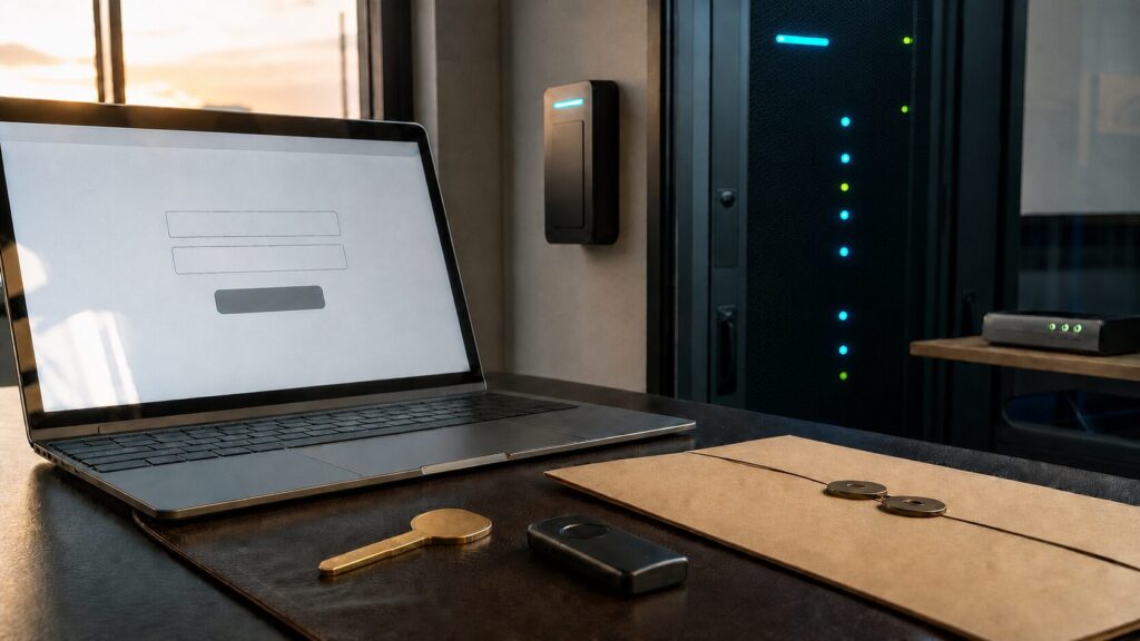 ログイン情報と認証鍵を確認して401エラーを切り分けるイメージ