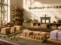 WordPressデータベースを計測して安全に最適化する工房を表した画像